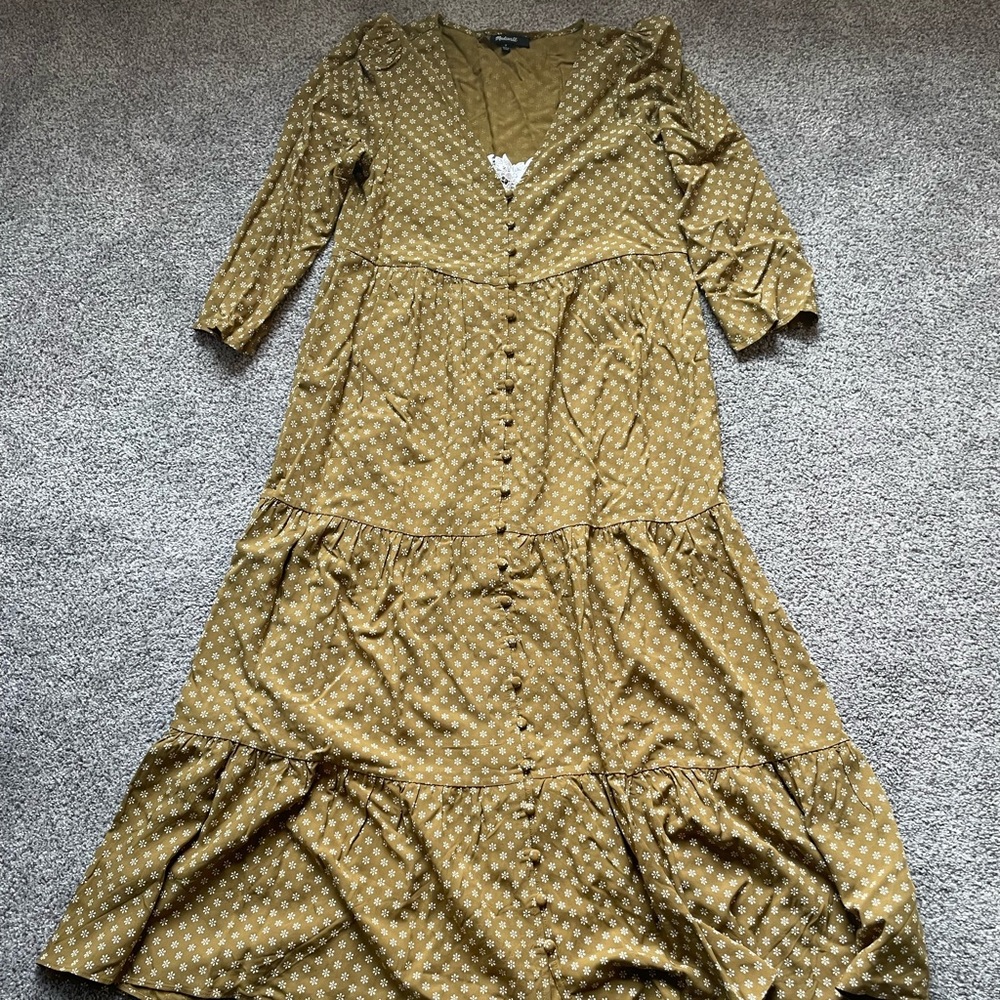 Madewell Tiered Midi Dress